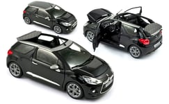 Norev 181545 - Miniature Citroen DS3 Cabrio Black (1:18)