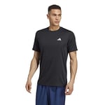 adidas TR-ES Base T T-Shirt, Black/White, S Homme