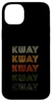 Coque pour iPhone 14 Plus T-shirt Kway Love Heart style grunge vintage noir Kway