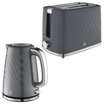 Swan Windsor Kettle & 2 Slice Toaster Kitchen Set (Grey) 🚚💨