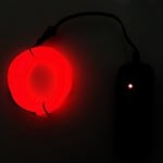 Batteridriven Led Glowstrip Neon slinga 3 Meter - Röd