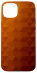 Coque pour iPhone 15 Plus Polygone Géométrie Jaune Marron Dégradé