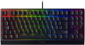 BlackWidow V3 Tenkeyless (Switches Verts) - Clavier Gamer Mécanique Compact (Switches Mécaniques Clicky, Format Tenkeyless, Touches Programmables) Clavier AZERTY | Noir