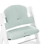 hauck Highchair Pad Select, Mint - for Alpha+ Wooden High Chair, from 6 Months, Soft Fabric, Anti Slip, Machine Washable, Easy to Install