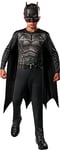 RUBIES - DC Officiel - THE BATMAN - Déguisement pour Enfants fIlm The Batman - Taille 5-6 ans - Costume avec Combinaison à Manches Longues, Cape avec Attaches Velcro et Masque