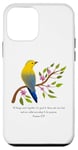 Coque pour iPhone 12 mini Romans 8:28 All Things Verse de la Bible avec motif fleur et oiseau