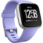 Det smarta klockarmbandet är kompatibelt med Fitbit versa Smartwatch, versa 2 och versa Lite se-klockor för kvinnor och män（ Periwinkle-S）