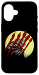 iPhone 16 Werewolf Full Moon Horror Movie Scratches Howling Wolf Case