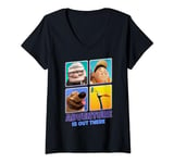 Disney Pixar Up Colorful Group Shot T-Shirt avec Col en V