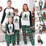 Familj Matchande Jul Pyjamas Set Par Vuxna Barn Hund Nattkläder Pjs Xmas Mother-M