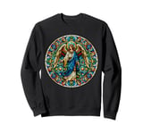 Stained Glass Saint Archangel Raphael Sweatshirt