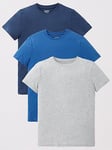 Everyday Boys 3 Pack Short Sleeve Solid Colour T-Shirts - Multi, Multi, Size 15 Years