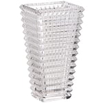 Vase en Cristal, Vase en Verre, Vase Transparent, Vase Moderne, Vase décoratif, Vase carré en Verre, Grand Vase en Verre, Vase à Fleurs pour Salon, Chambre à Coucher, Cuisine, Table à Manger, entrée,