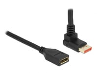 DELOCK – DisplayPort extension cable male 90° upwards angled to female 8K 60 Hz 3 m (87084)