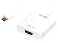 Adaptateur HDCP 1.3 HDMI 1.4 USB 3.0 HDMI femelle USB C prise male 0.14m - Blanc