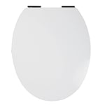 Wirquin 20719794 Abattant WC avec frein de chute Diplomat et finition brillant, blanc