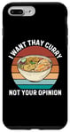 Coque pour iPhone 7 Plus/8 Plus Rétro Je veux du curry thaï Pas votre avis Curry thaïlandais vintage