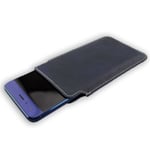 caseroxx Business-Line Poche pour Samsung Galaxy J3 en bleu fait de Cuir artific