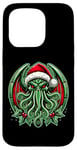 Coque pour iPhone 15 Pro Cthulhu Christmas Lovecraft et Miskatonic Necronomicon