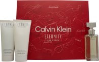 Calvin Klein Eternity Gift Set 50ml EDP + 100ml Shower Gel + 100ml Body Lotion