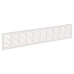 Ventilationsgaller vit aluminium 600x80mm (Färg: Vit)