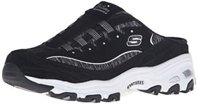 Skechers Women's D'Lites Bright Sky Sneaker, Black/White, 4 UK