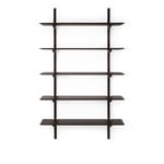 Ethnicraft - PI Wall Shelf - Varnished Mahogany - Dark Brown - 5 Shelves - Hyllor - designer_alain_van_havre - Brun - Trä