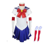 Kvinnor Sailor Moon Kostym Cosplay Party Uniform Outfit Set Gåvor L XL