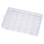 Svartiment Boks Plast Transparent 27,5x17,5x4,3cm - 36 rom