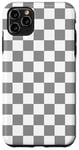 Coque pour iPhone 11 Pro Max Damier gris à carreaux