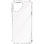 AVIZAR Fodral till Fairphone 5 - Mjukt silikon - Classic Bump - Stötsäkra hörn - Transparent Vit