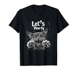 Let’s Paw-ty Cat Graphic Fun Party Cat Design for Pet Lovers T-Shirt