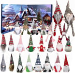 2024 Christmas Gnome Advent Calendar, Christmas Gnome Countdown Kalenteri, 24 osaa joulun adventtikalenteri Gnome pehmoleluineen, joululoma