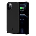 PITAKA iPhone 12 Pro Case for iPhone 12 Pro Phone Case Ultra Thin and Light MagEZ Case in Aramid Fiber Magnetic Design for Car Charger Rugged Hard Cover–Black/Grey Plain