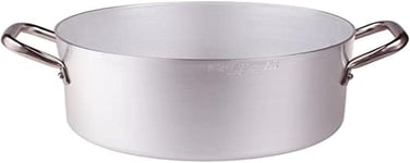 Pentole Agnelli Aluminium Inbox Saucepot with 2 Handles, 4.75 Litre, Silver