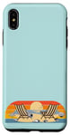 Coque pour iPhone XS Max Voyage à la plage, soleil, mer, coquillages, oiseaux, sable, vacances en famille