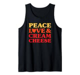 Cream Cheese I Love Cream Cheese Funny Food Tank Top