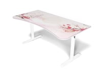 Arozzi Arena Gaming Desk Sakura, höjdjusterbart, heltäckande musmatta med bild