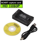 boîtier d'enregistrement et diffusion en direct,USB 1080,SCART,carte d'acquisition,lecteur DVD,Plug And Play,2.0 P - Type SCART capture card