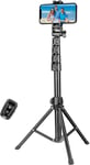 YOTOCversion 1.7 Meter/67 inch Phone Tripod Stand & Bluetooth Selfie Stick  NEW