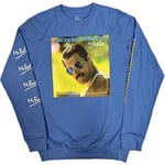 Freddie Mercury Unisex Long Sleeve T-Shirt: Mr Bad Guy (Sleeve Print) (Small)