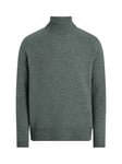 Calvin Klein Luxury Woollen Turtleneck Jumper, Dark Forest