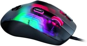 Kone XP - Souris de Jeu à éclairage 3D, dotée d'un capteur Optique de 19 000 DPI, d'une molette Krystal 4D avec Un Design Multi-Bouton et Un éclairage AIMO RGB, Noir