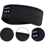 Sleep Headphones Bluetooth Headband Sleep Headset Bluetooth Headscarf Sports Headband Wireless black