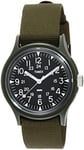 TIMEX TW2P88400 Original Vietnam Camper Black Dial Khaki Nylon Strap Watch