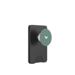 Midnight Green - Cute Simple Chic Heart PopSockets PopWallet for MagSafe