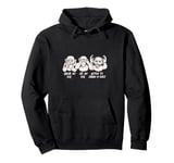 Three Wise Monkeys Drum 'n' Bass Groove Pullover Hoodie