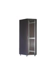 G6.6018.9801 / 19-G6018GP System G 19" cabinet 18U 600x1000 glass door perforated rear door 800kg load black