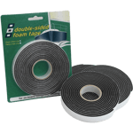 Tetningslist Vinyl tosidig 19x3mm L3m Sort