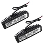 2x 18W Phare de Travail Carre a Leds dc 12V 24V Quad Camion Bateau Tracteur Offroad Imperméable